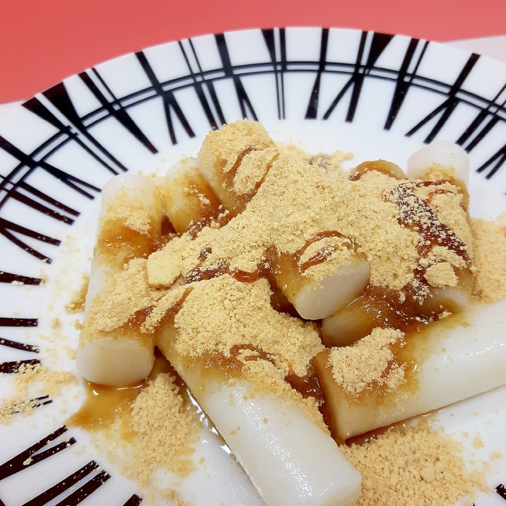 子供が大好き 簡単トッポキ黒蜜きなこ レシピ 作り方 By Acchan66 楽天レシピ